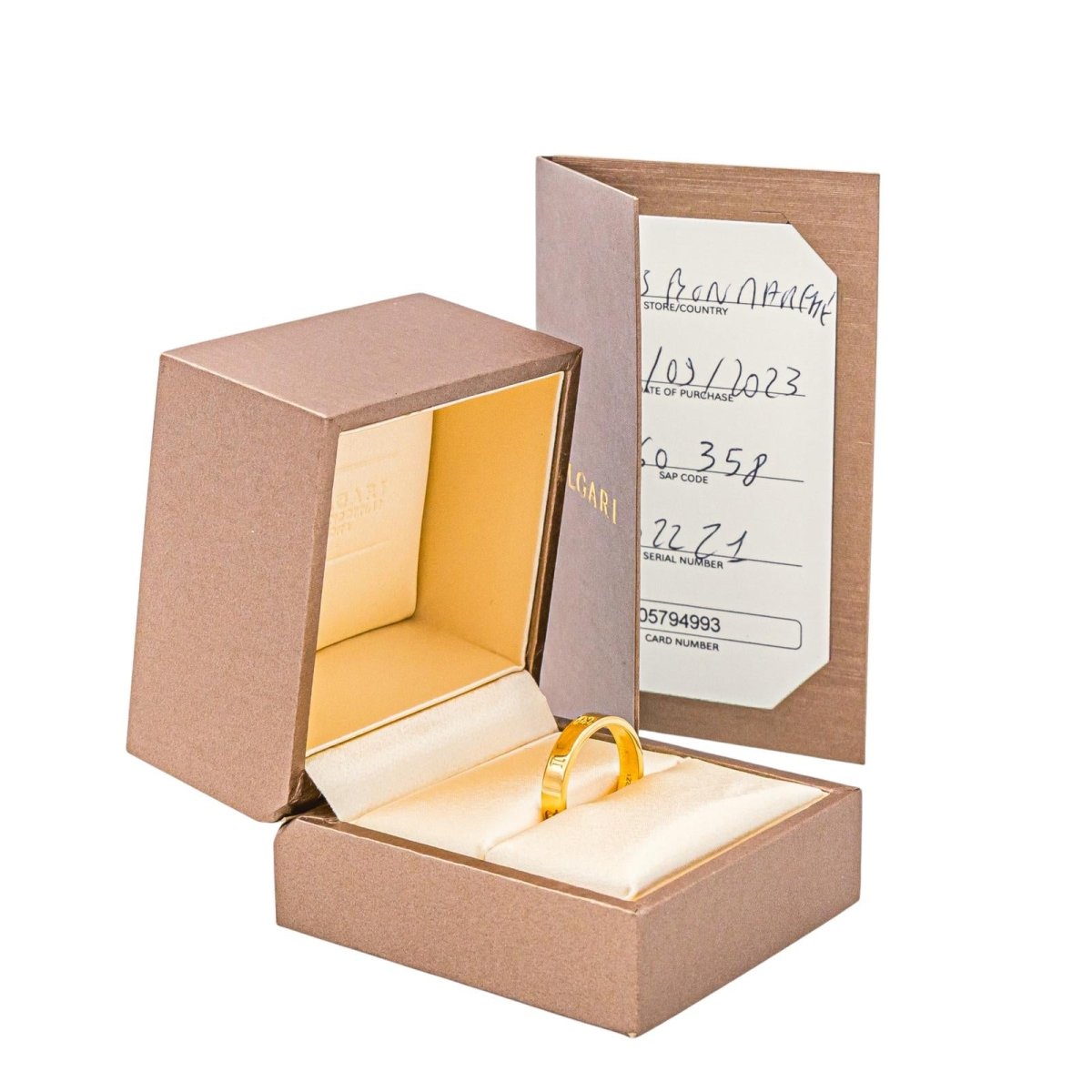 Bague Alliance BULGARI "B.Zero1" en or jaune - Castafiore