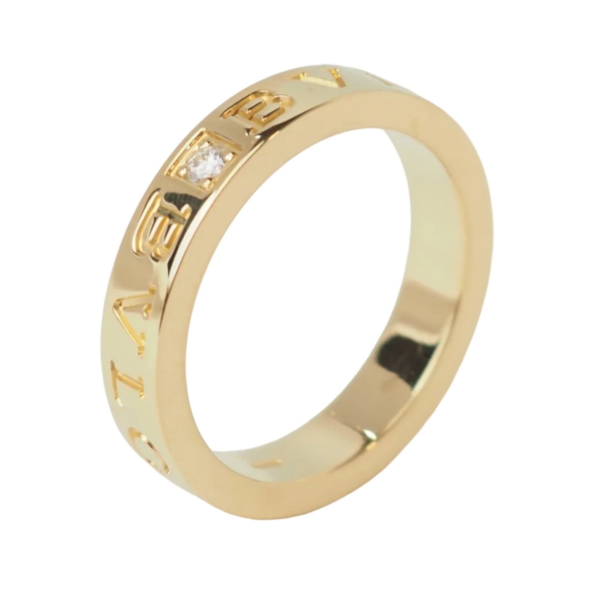 Bague Alliance BULGARI "B.Zéro1" en or jaune et diamant - Castafiore