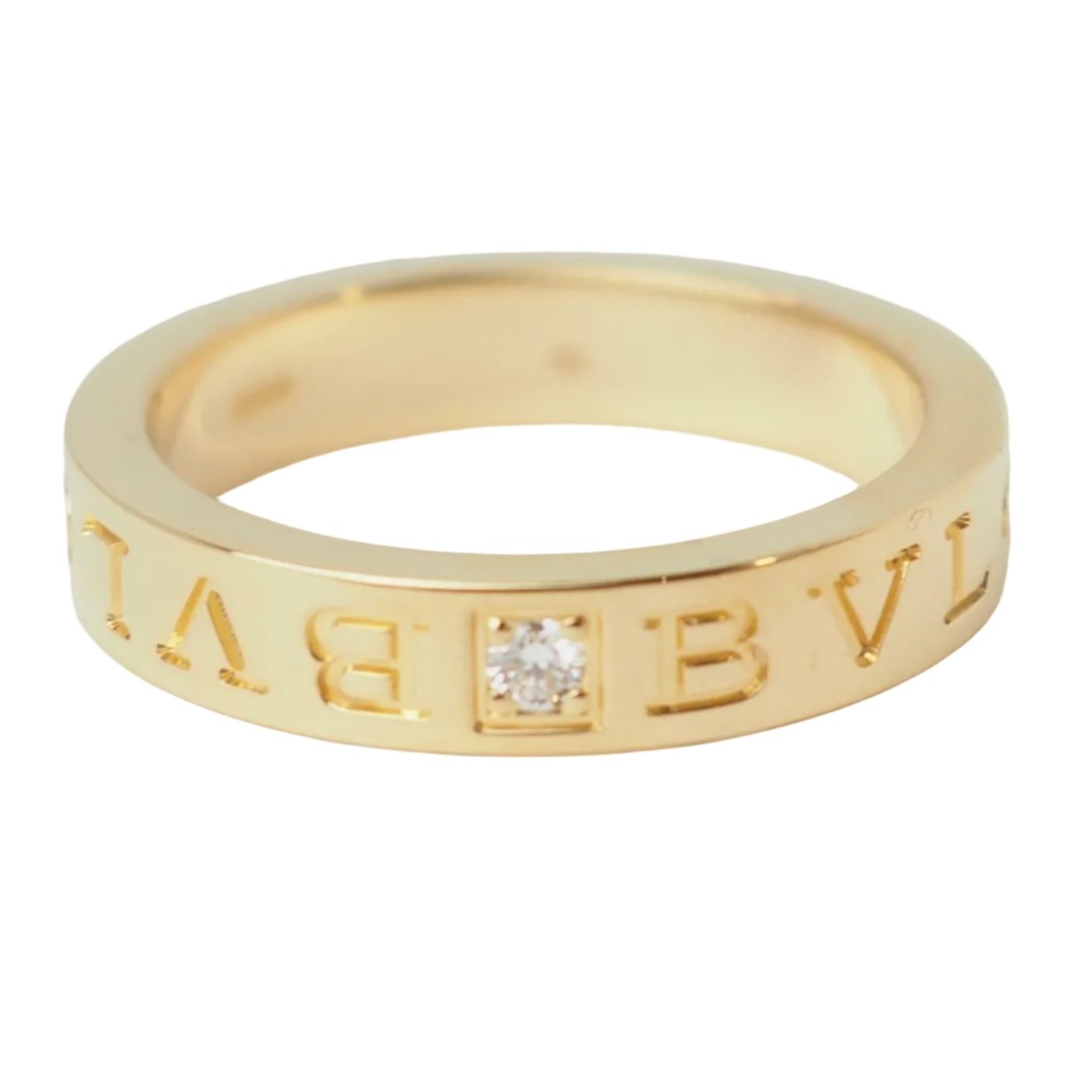 Bague Alliance BULGARI "B.Zéro1" en or jaune et diamant - Castafiore
