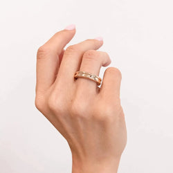 Bague Alliance BULGARI "B.Zero1" en or rose - Castafiore