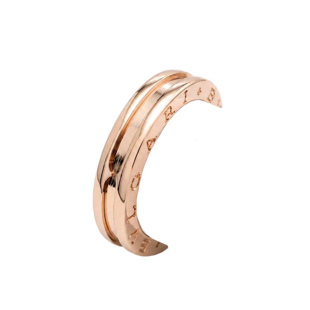 Bague Alliance BVLGARI « B.zero1 » en or rose - Castafiore