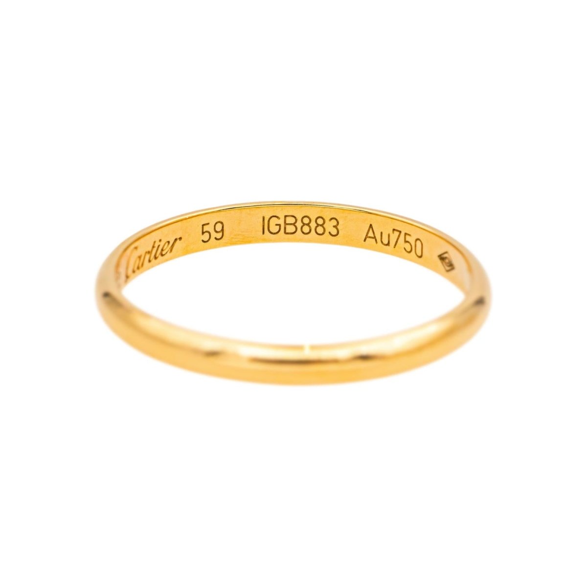 Bague Alliance CARTIER "1895" en or jaune - Castafiore