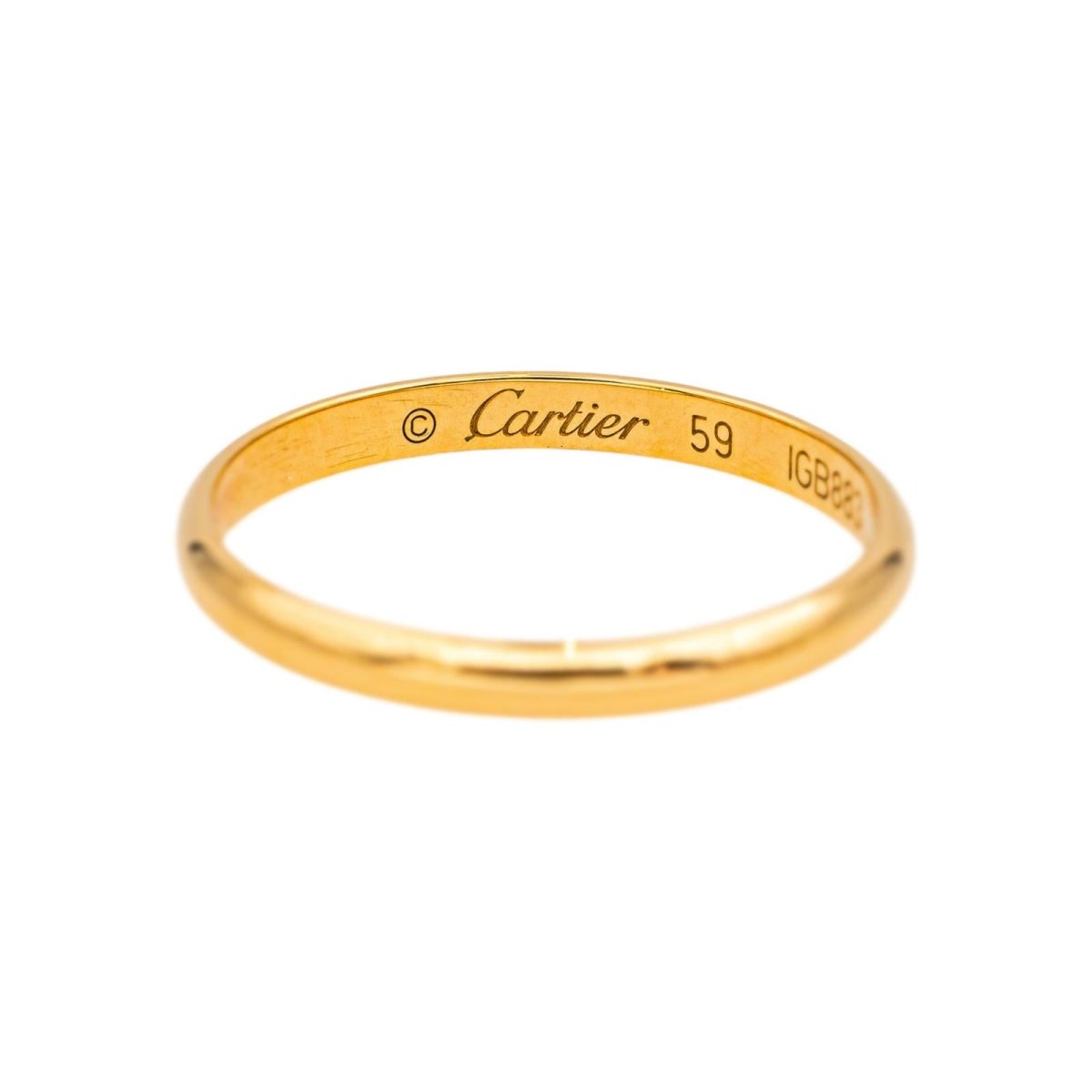 Bague Alliance CARTIER "1895" en or jaune - Castafiore