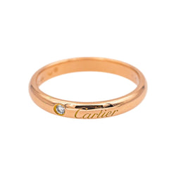Bague Alliance CARTIER "Alliance C" en or rose et diamant - Castafiore