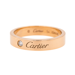 Bague Alliance CARTIER "C de Cartier" en or rose et diamant - Castafiore