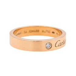 Bague Alliance CARTIER "C de Cartier" en or rose et diamant - Castafiore