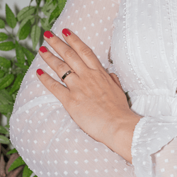 Bague Alliance CARTIER "C de Cartier" en or rose et diamant - Castafiore