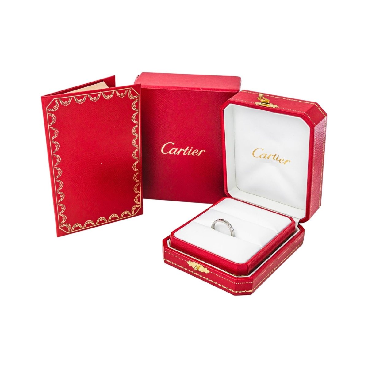 Bague Alliance CARTIER "C de Cartier" en platine et diamants - Castafiore