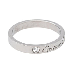 Bague Alliance CARTIER "C de Cartier" en platine et diamants - Castafiore