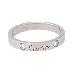 Bague Alliance CARTIER "C de Cartier" en platine et diamants - Castafiore