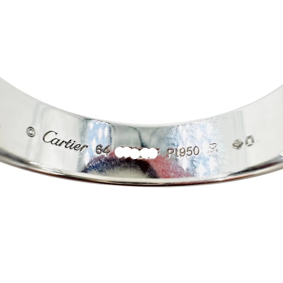 Bague Alliance CARTIER "Cartier d'Amour" en platine - Castafiore