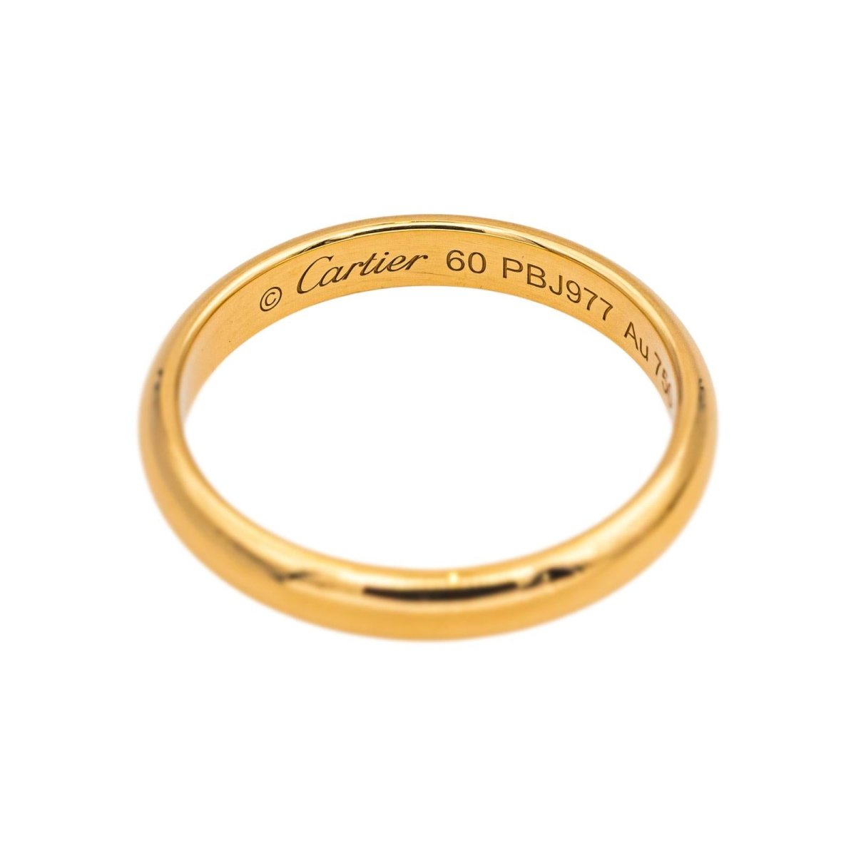 Bague Alliance CARTIER en or jaune - Castafiore