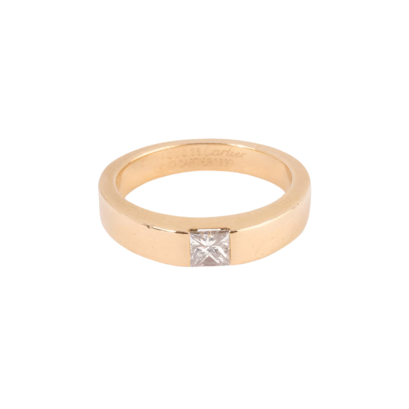 Bague Solitaire CARTIER en or jaune et diamant