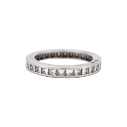 Bague Alliance CARTIER en platine et diamants - Castafiore