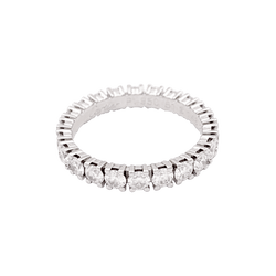Bague Alliance CARTIER "Etincelle" en platine et diamants. - Castafiore