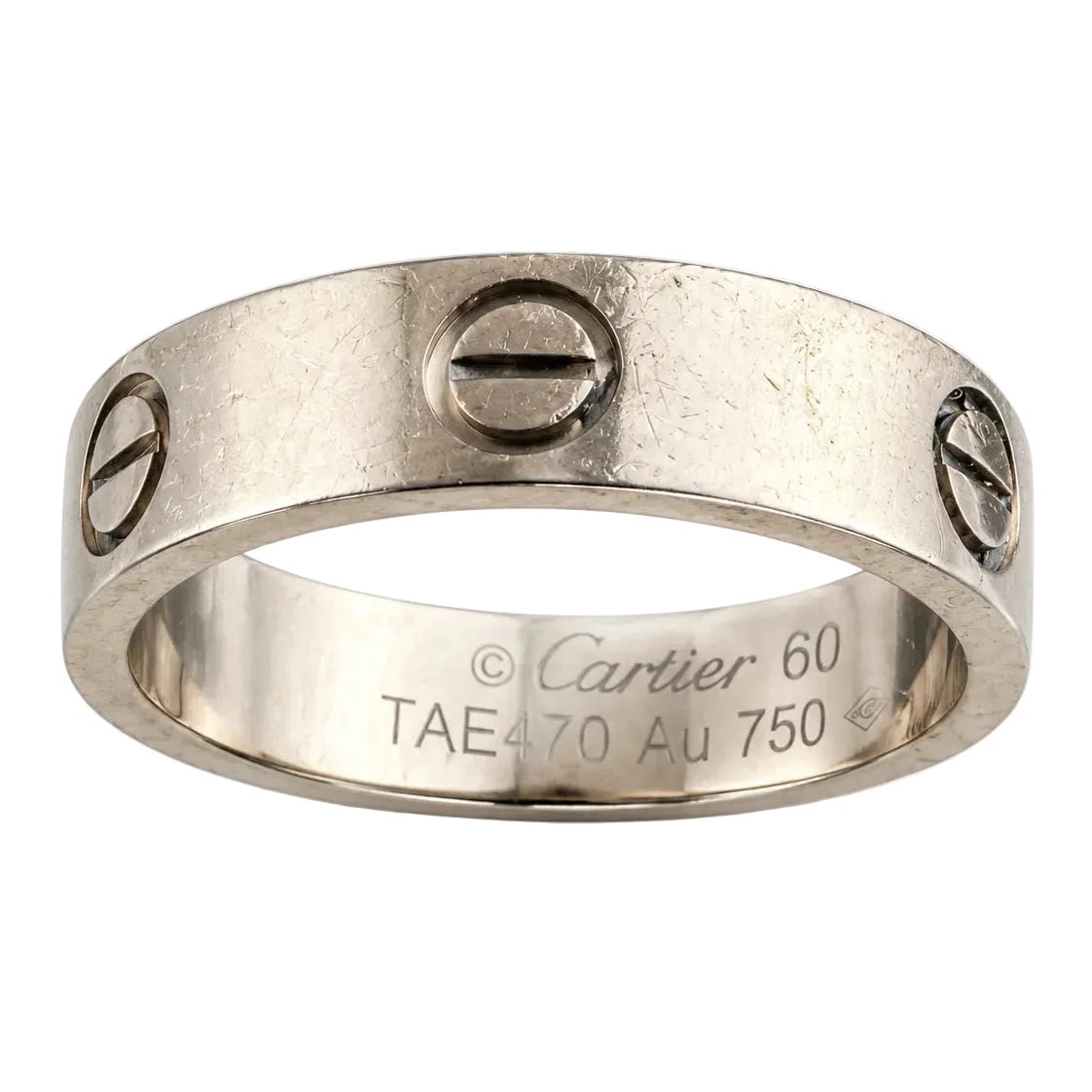 Bague Alliance CARTIER "Love" en or blanc - Castafiore