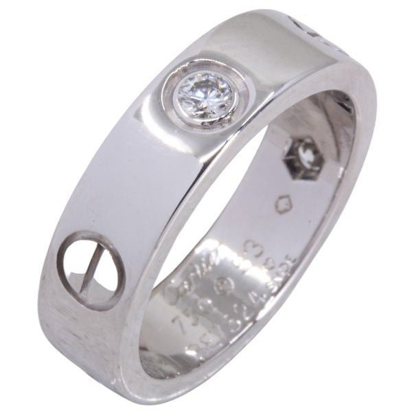 Bague Alliance CARTIER "Love" en or blanc et diamant - Castafiore