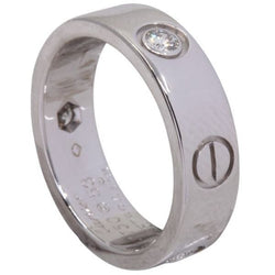 Bague Alliance CARTIER "Love" en or blanc et diamant - Castafiore