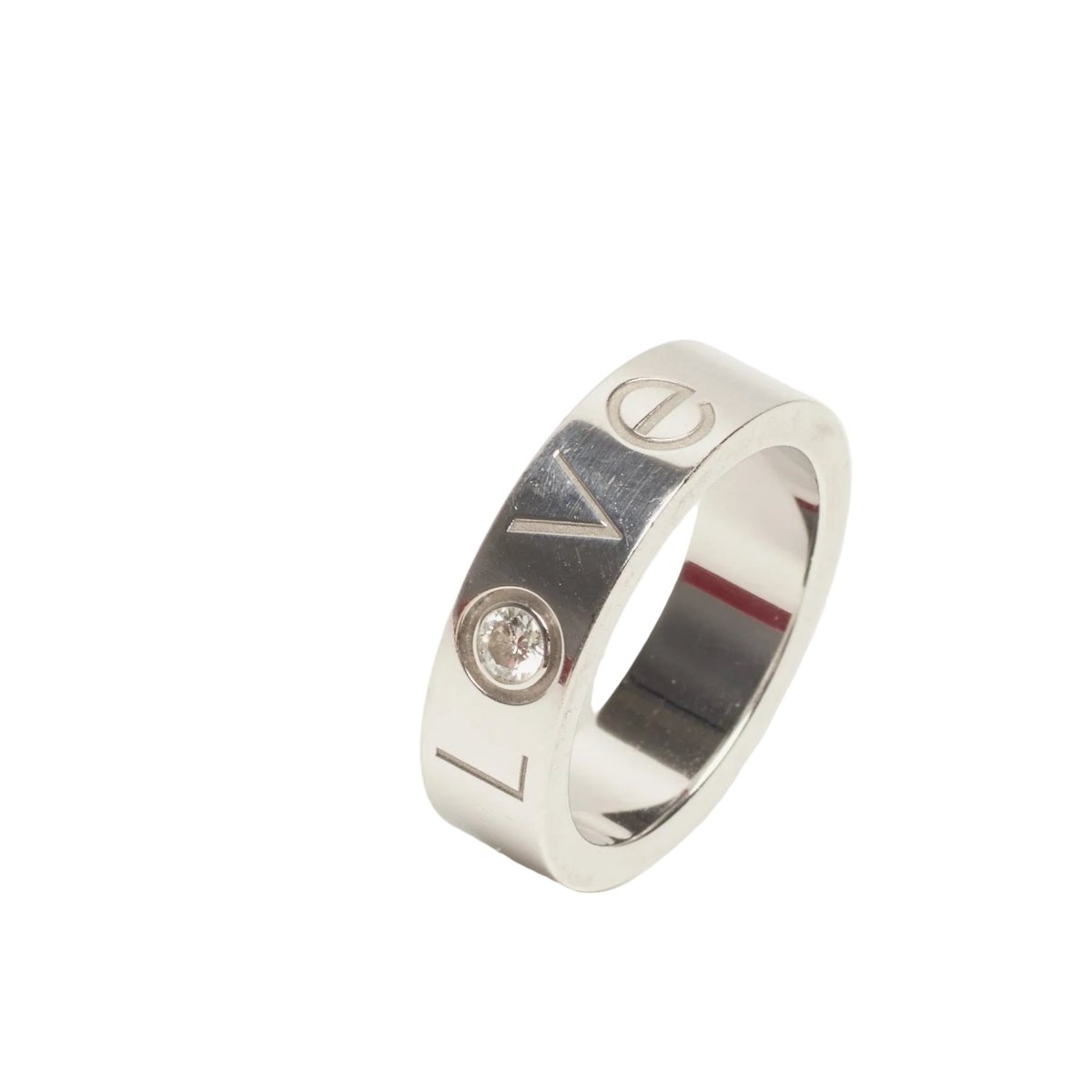 Bague Alliance CARTIER "Love" en or blanc et diamant - Castafiore