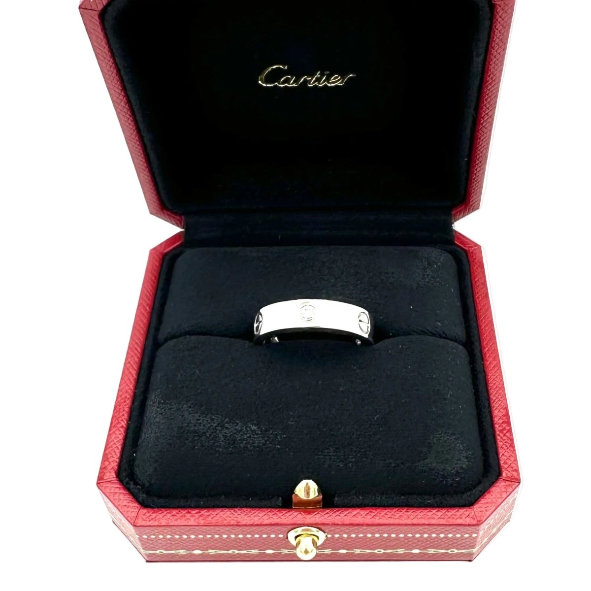 Bague Alliance CARTIER "Love" en or blanc et diamants - Castafiore