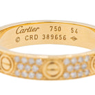 Bague Alliance CARTIER , "Love", en or jaune et Diamant - Castafiore