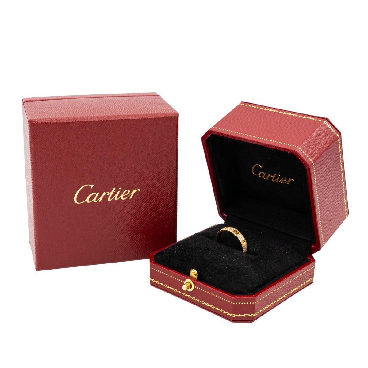 Bague Alliance CARTIER , "Love", en or jaune et Diamant - Castafiore