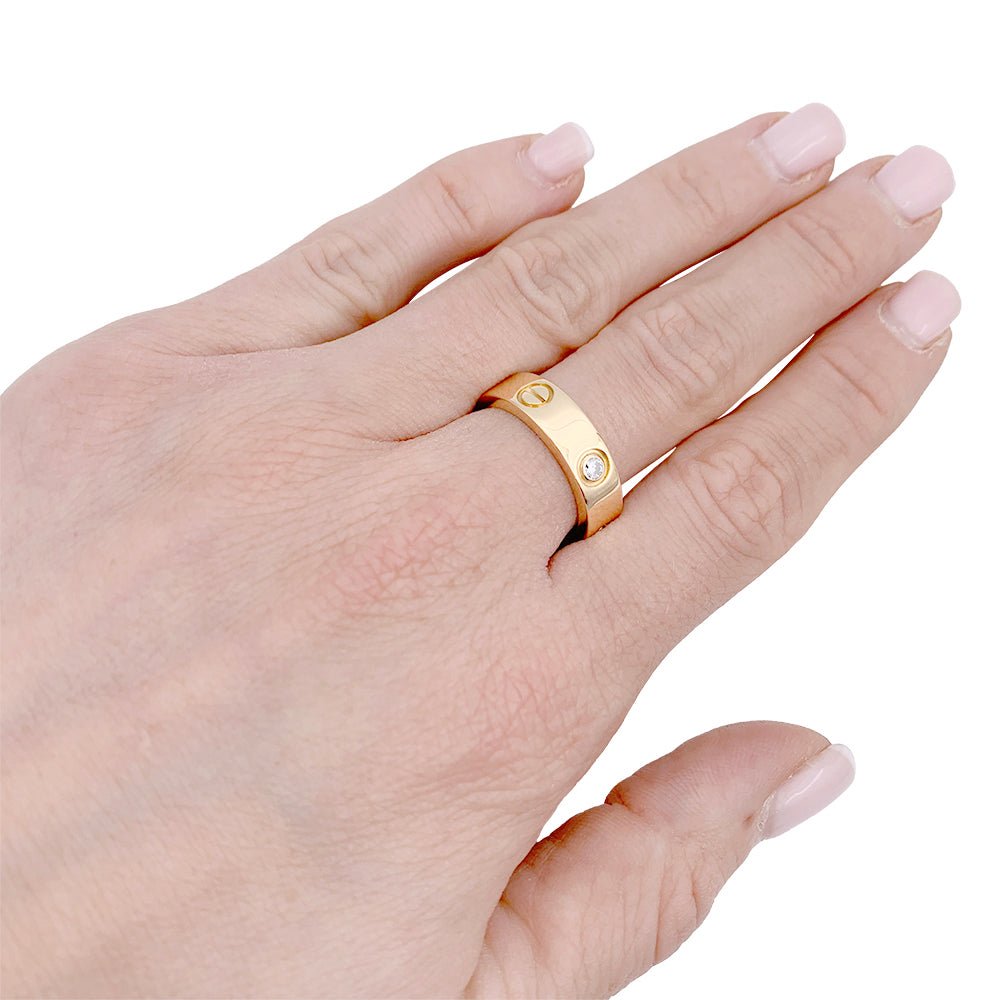 Bague Alliance CARTIER "Love" en or jaune et diamants - Castafiore