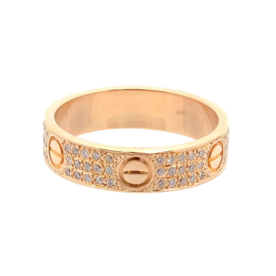 Bague Alliance CARTIER "Love" en or jaune et diamants - Castafiore