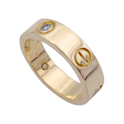 Bague Alliance CARTIER "Love" en or jaune et diamants - Castafiore