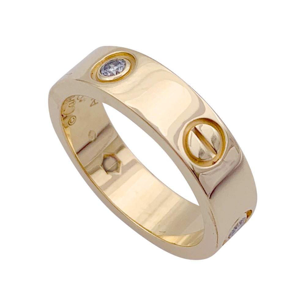 Bague Alliance CARTIER "Love" en or jaune et diamants - Castafiore
