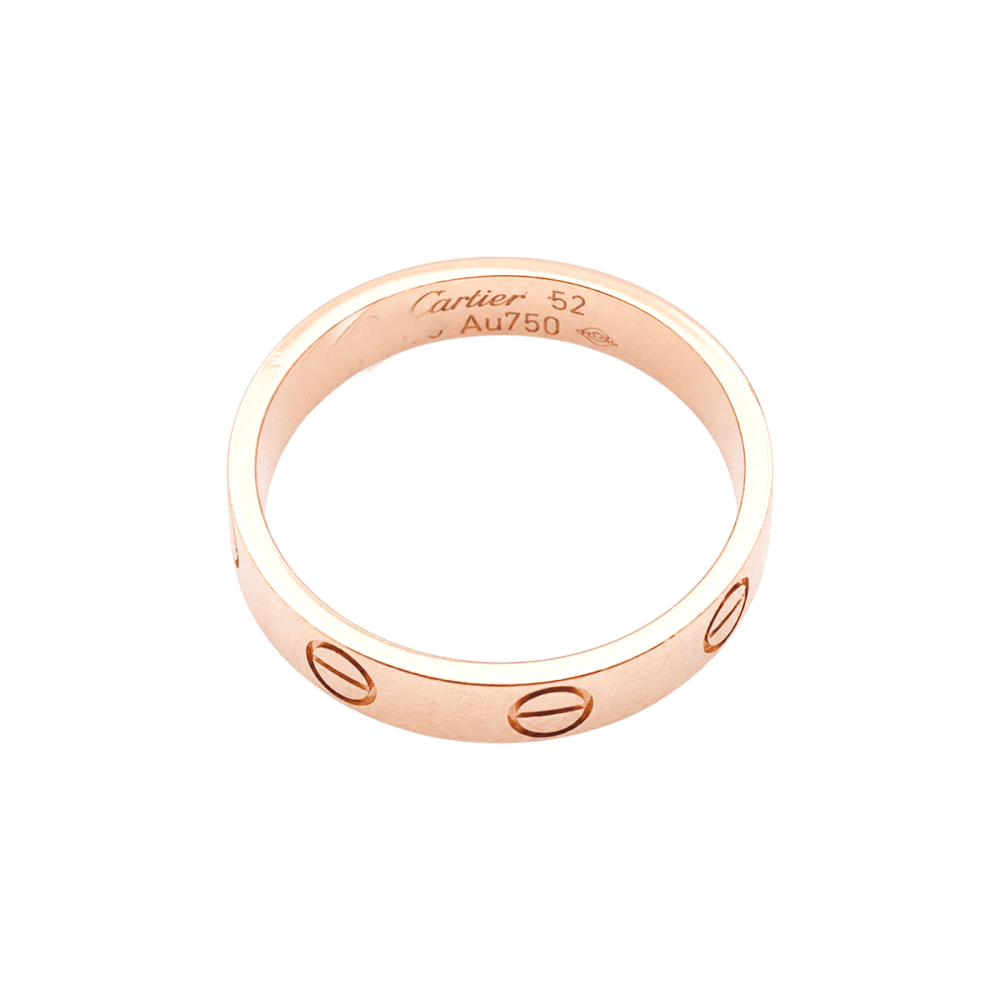 Bague Alliance CARTIER "Love" en or rose - Castafiore