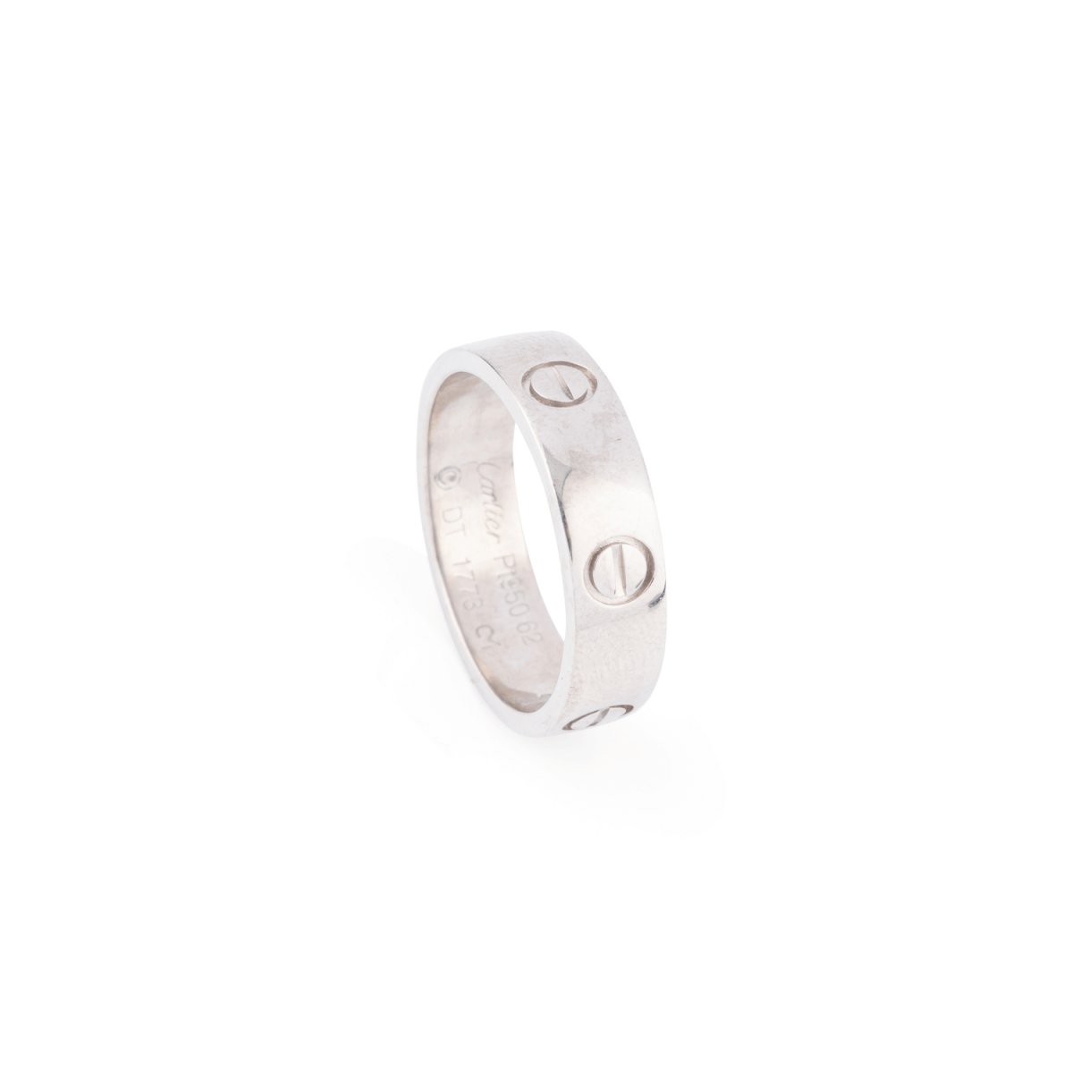 Bague Alliance CARTIER "Love" en platine - Castafiore