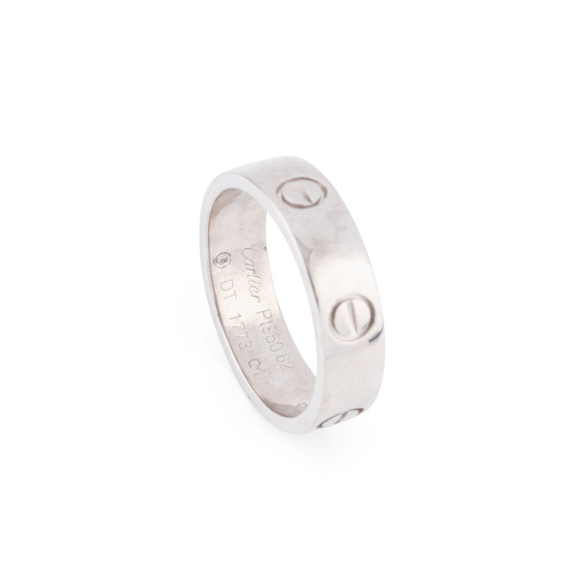 Bague Alliance CARTIER "Love" en platine - Castafiore