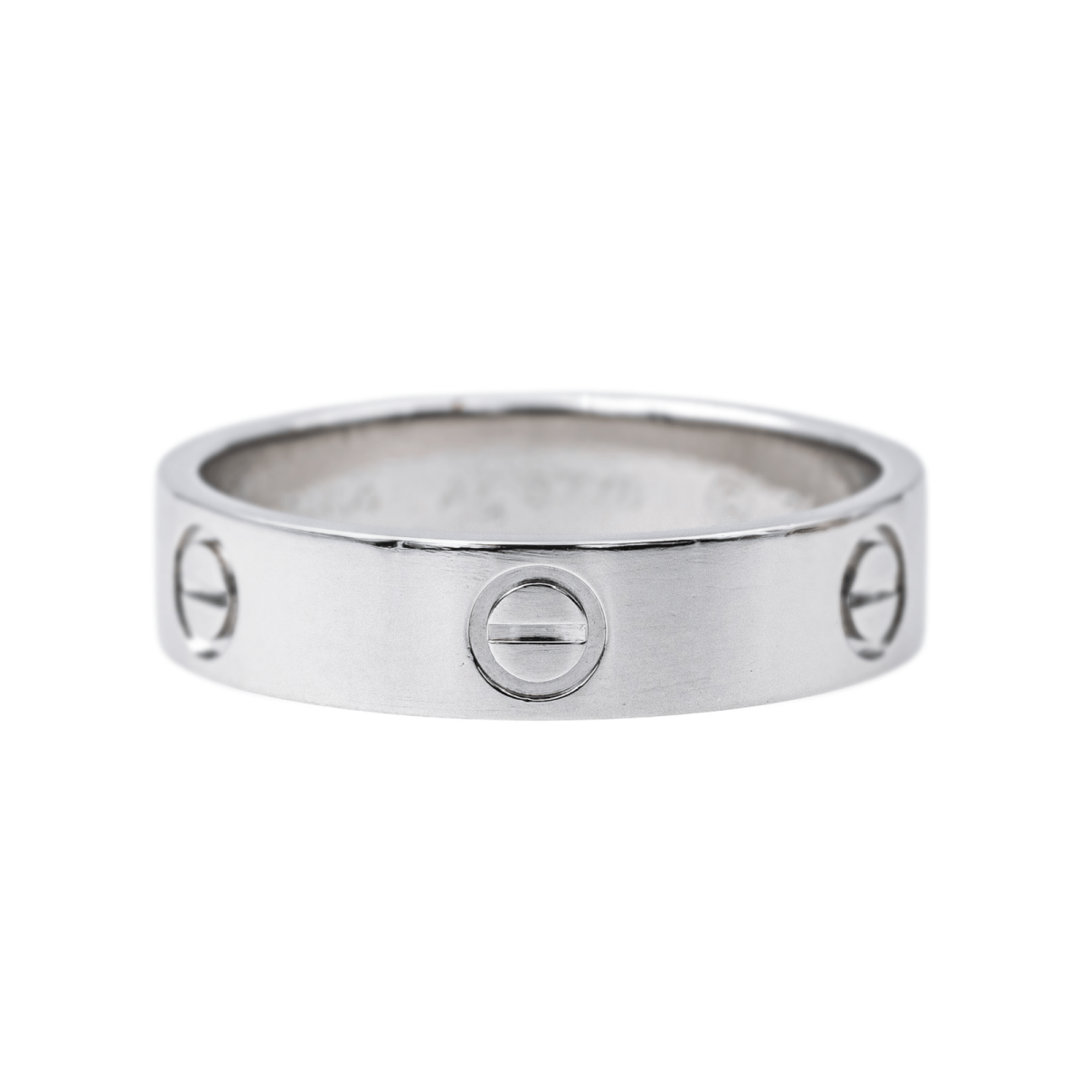 Bague Alliance CARTIER "Love" en platine - Castafiore