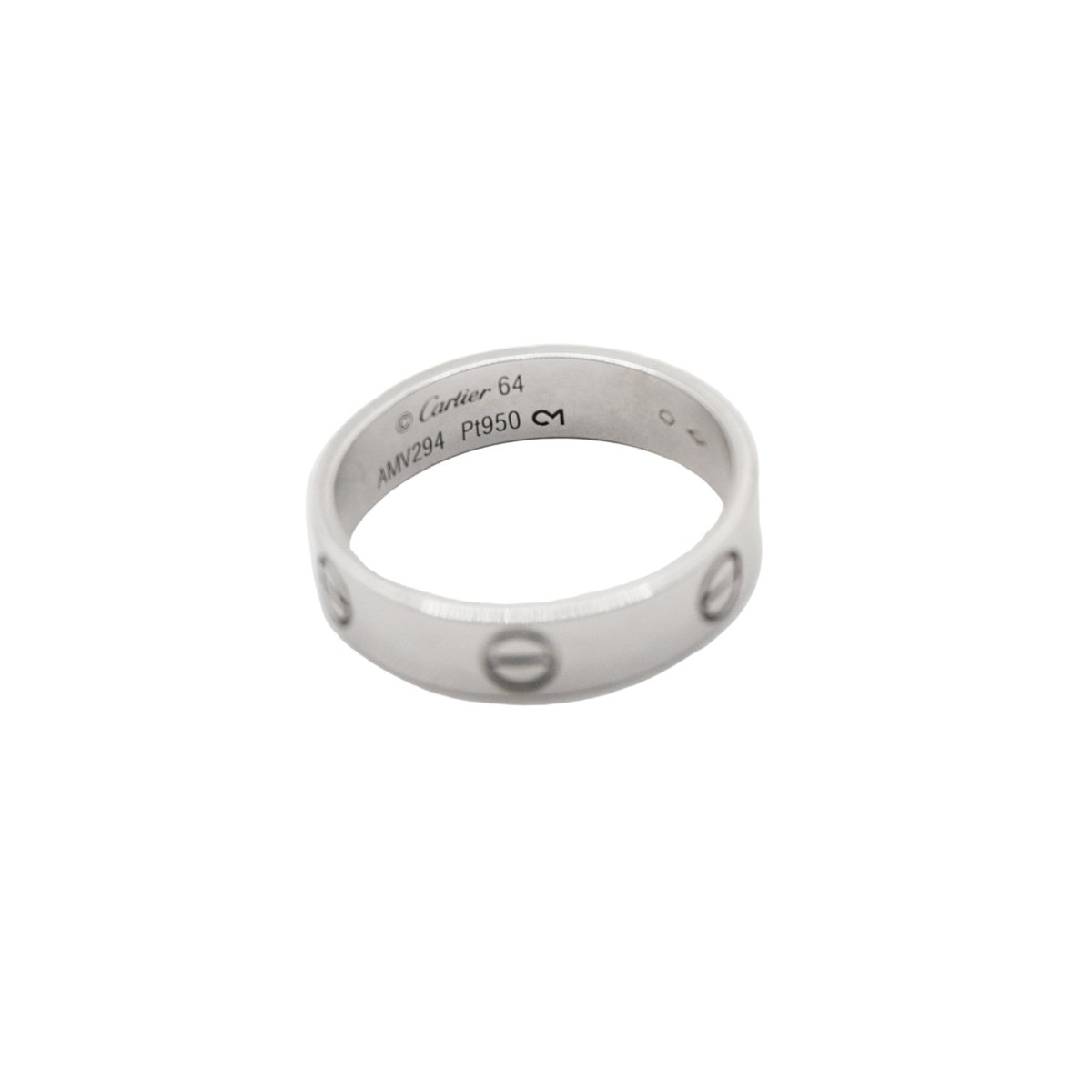 Bague Alliance CARTIER "Love" en platine - Castafiore
