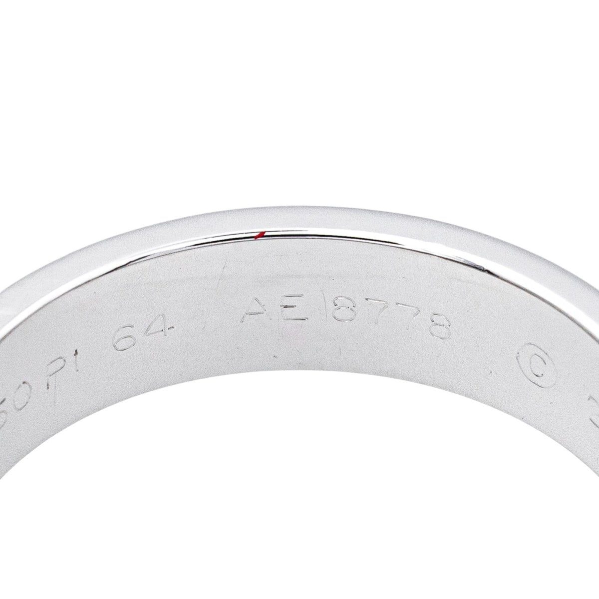 Bague Alliance CARTIER "Love" en platine - Castafiore