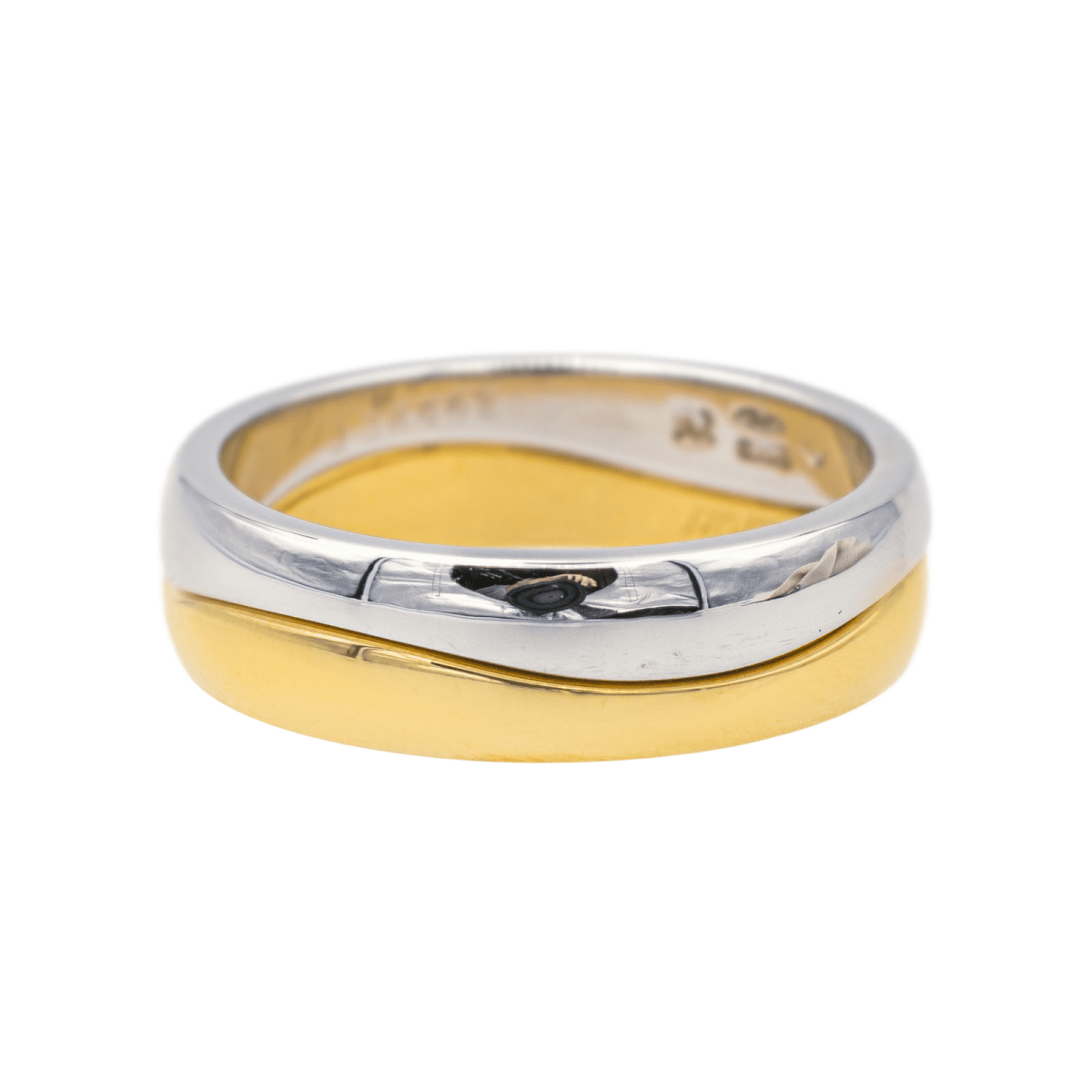 Bague Alliance CARTIER "Love Me" en or blanc et or jaune - Castafiore