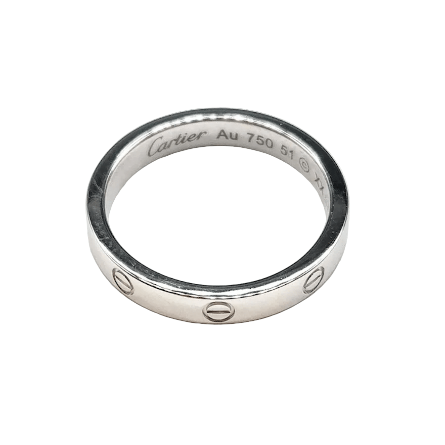 Bague Alliance CARTIER "Love" PM en or blanc - Castafiore