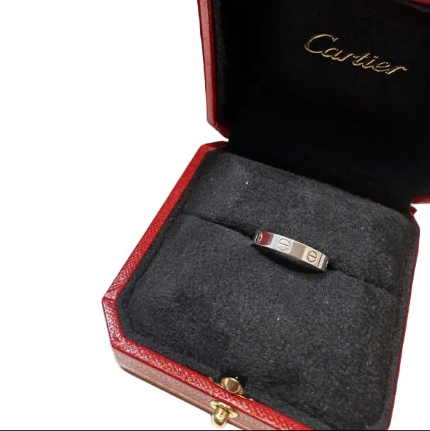 Bague Alliance CARTIER "Love" PM en or blanc - Castafiore