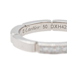 Bague Alliance CARTIER "Maillon Panthère" en or blanc et diamants - Castafiore