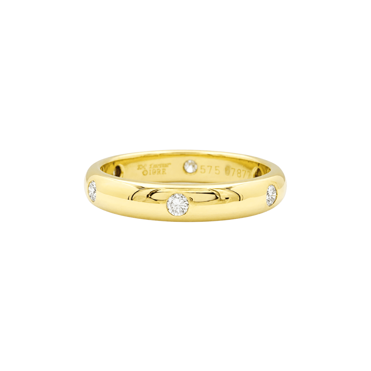 Bague Alliance CARTIER "Stella" en or jaune et diamants - Castafiore