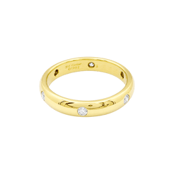 Bague Alliance CARTIER "Stella" en or jaune et diamants - Castafiore