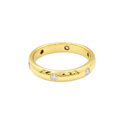 Bague Alliance CARTIER "Stella" en or jaune et diamants - Castafiore