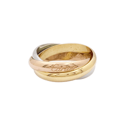 Bague Alliance CARTIER "Trinity Classique" en or rose, or jaune et or blanc - Castafiore