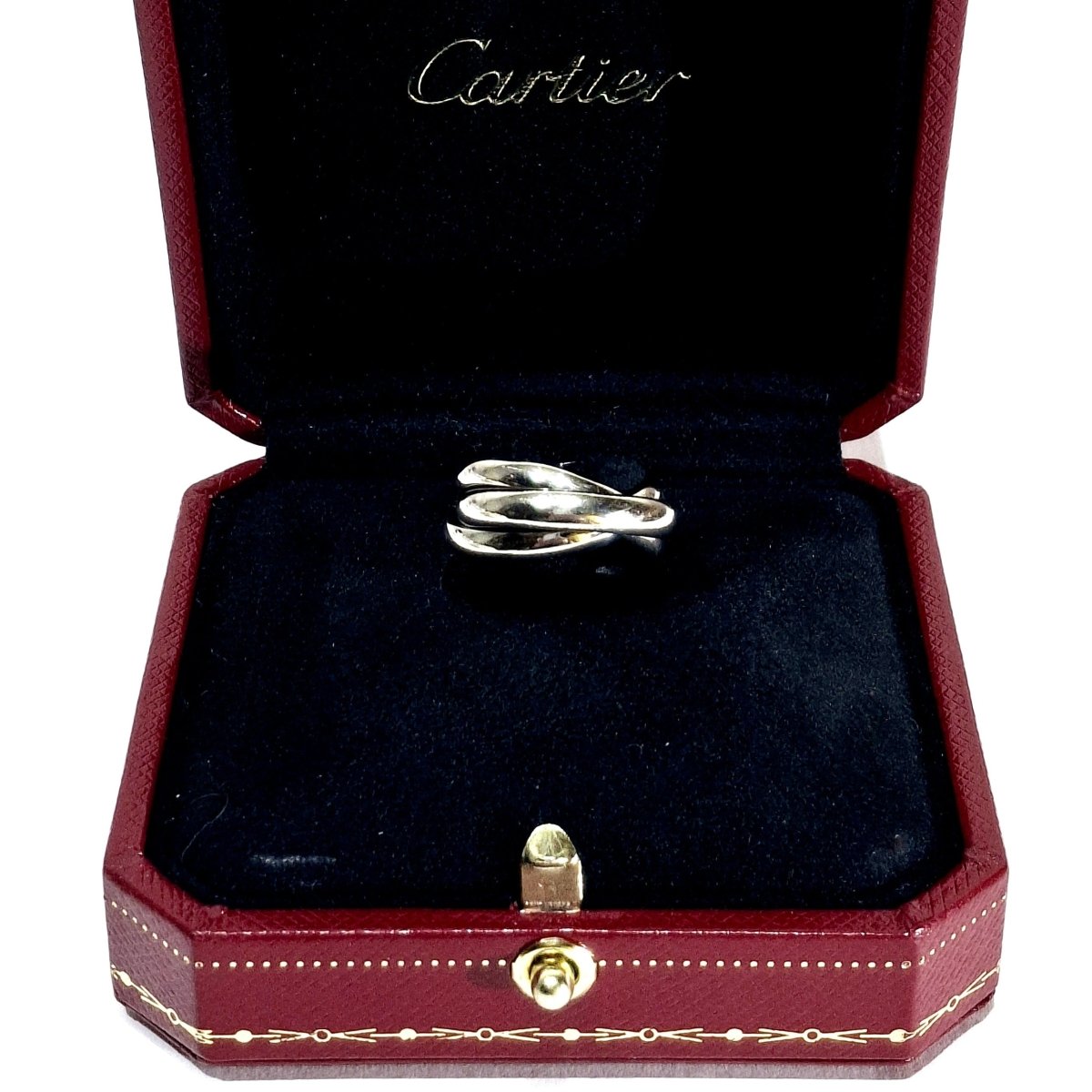 Bague Alliance CARTIER "Trinity" en or blanc - Castafiore