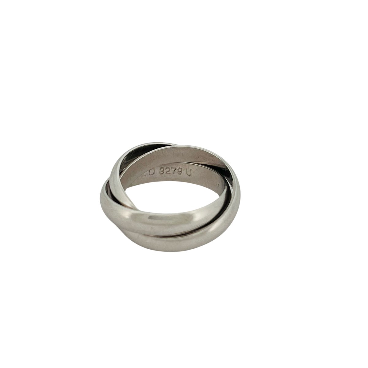 Bague Alliance CARTIER "Trinity" en or blanc - Castafiore