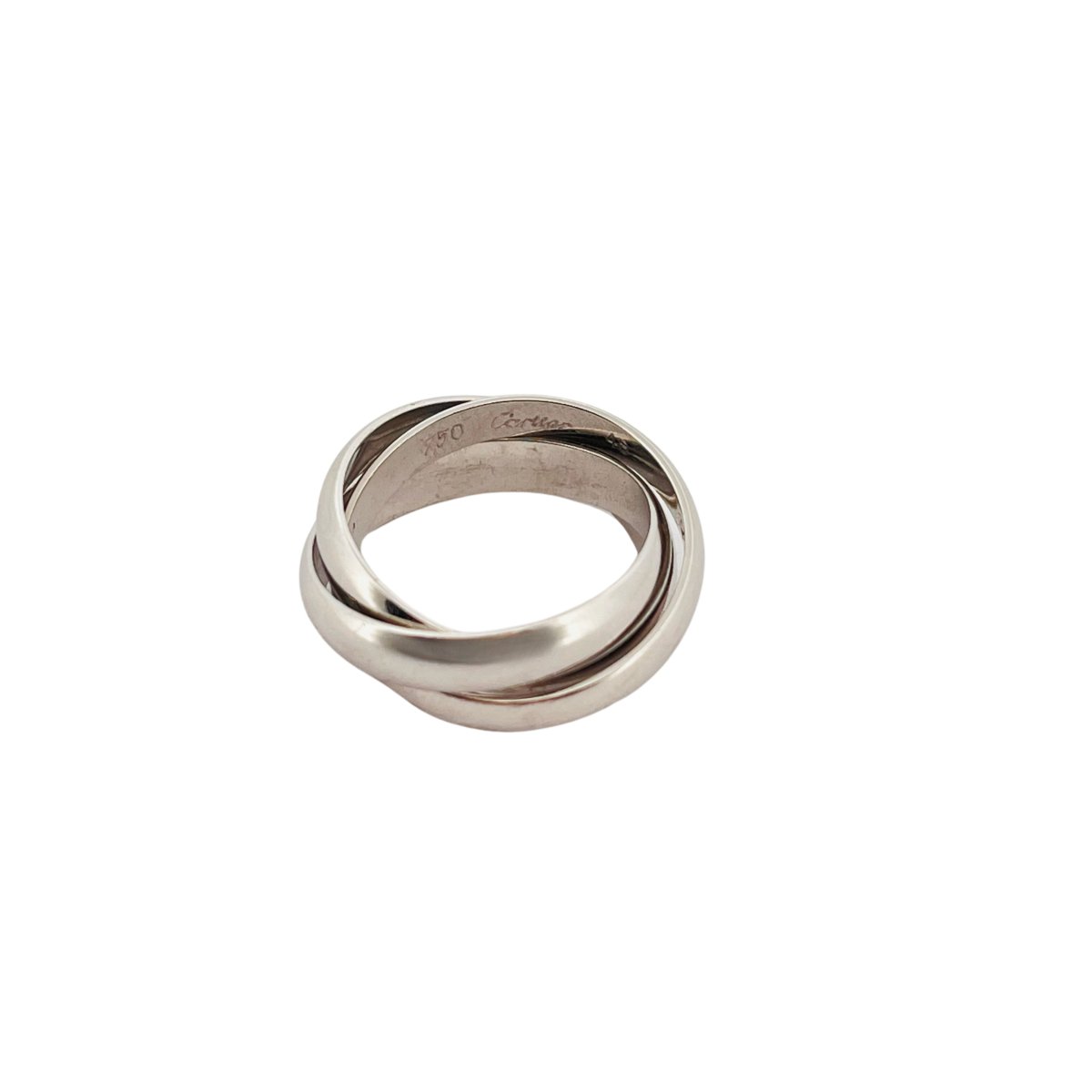 Bague Alliance CARTIER "Trinity" en or blanc - Castafiore