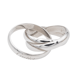 Bague Alliance CARTIER "Trinity" en or blanc - Castafiore