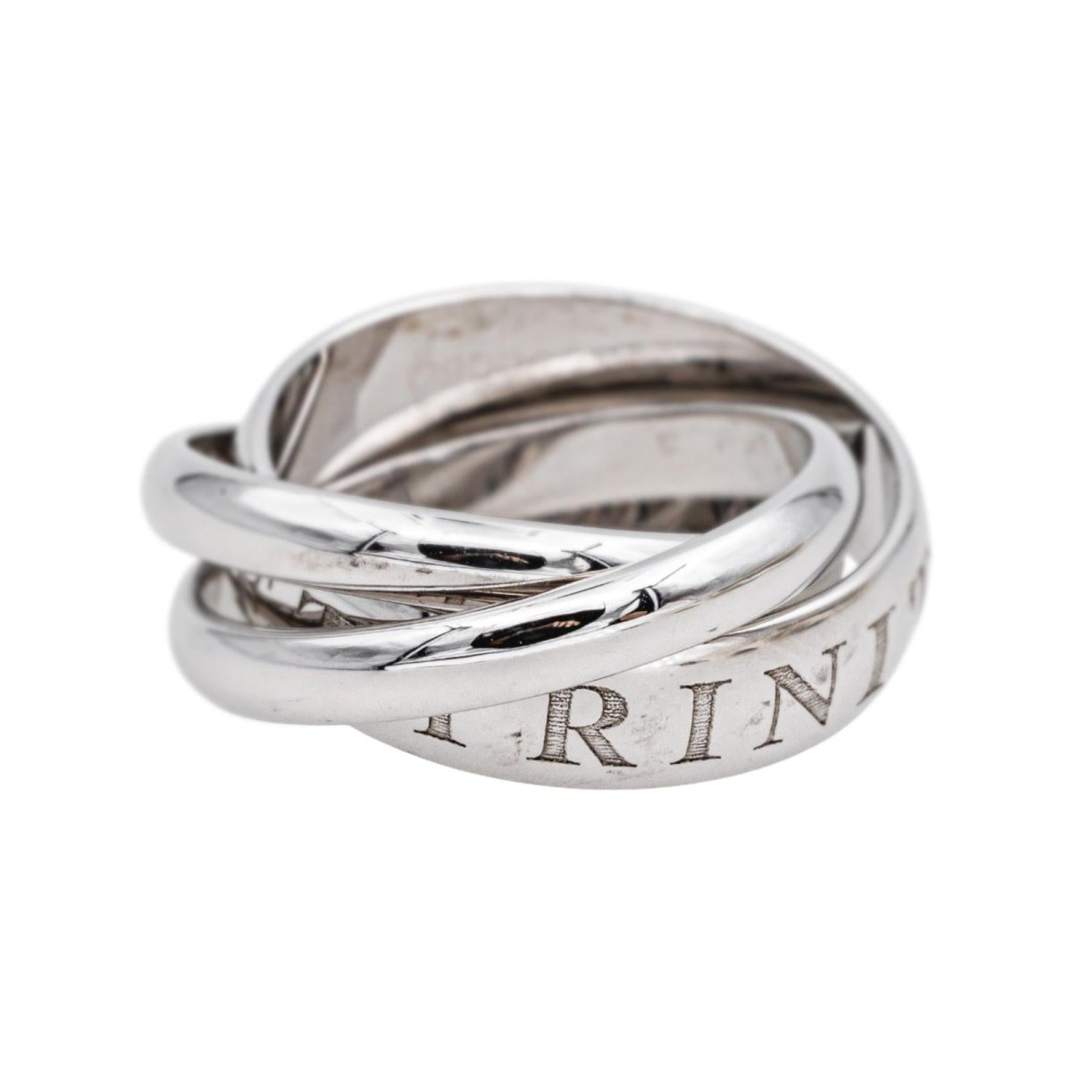 Bague Alliance CARTIER "Trinity" en or blanc - Castafiore