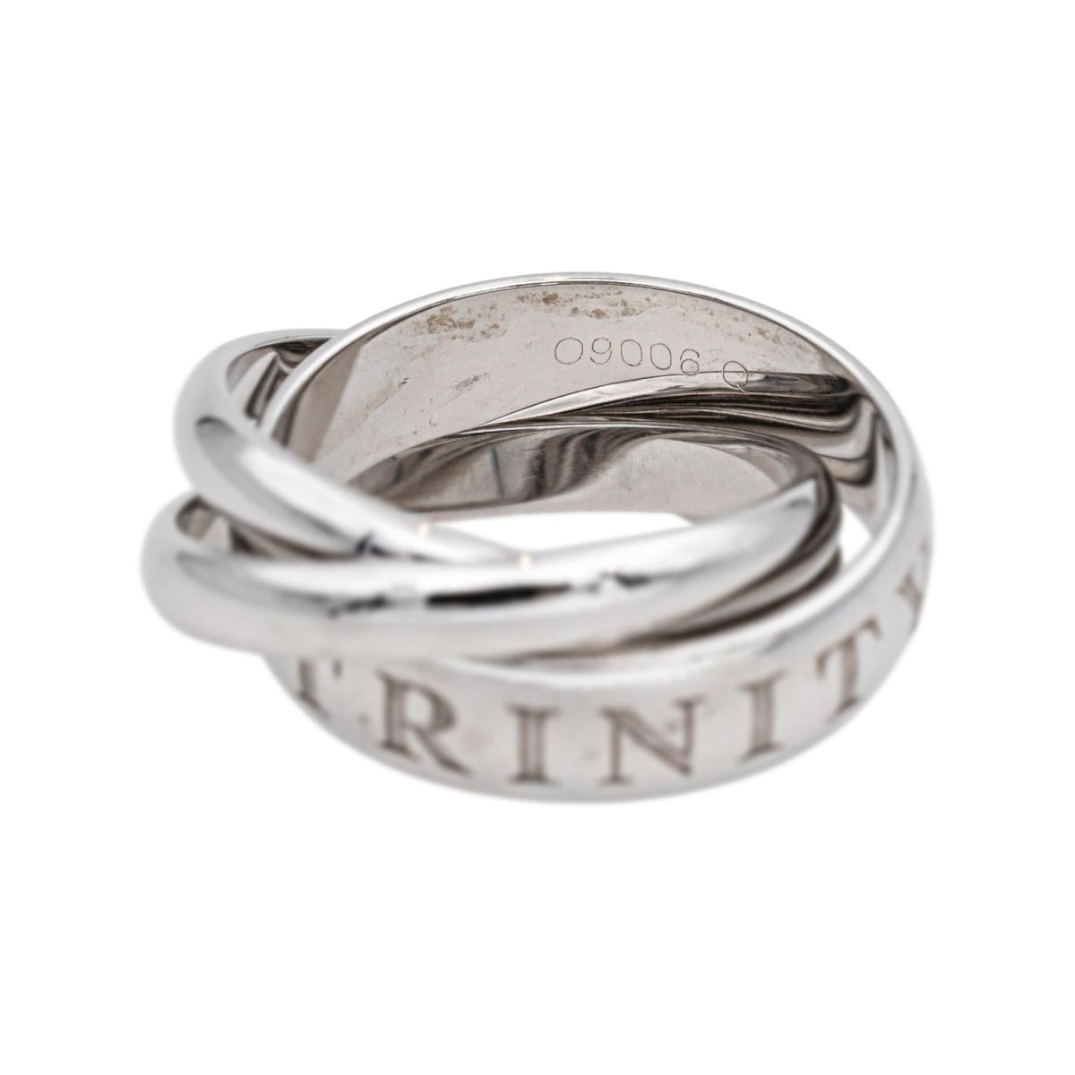 Bague Alliance CARTIER "Trinity" en or blanc - Castafiore